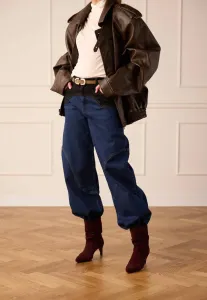 Классические ботильоны manfield бордового цвета из велюраlederstiefeletten Manfield, Rot