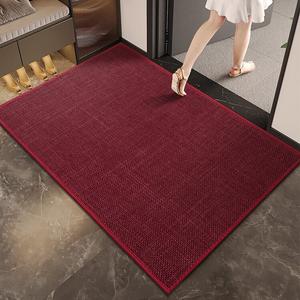 Budis Ковер 60х120 см для прихожей, водонепроницаемый, нескользящий, легко чистится, устойчив к грязи, темно-красный