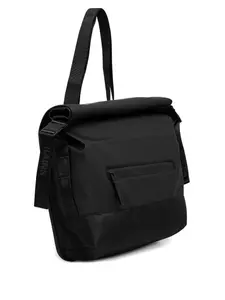 Сумка-мессенджер с карманом на молнии Rains, черный