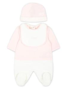 Комплект для новорожденного с логотипом Fendi Kids, розовый