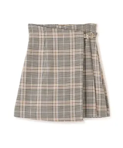 Юбка-брюки со складками по бокам Jill By Jill Stuart, цвет Brown Check 1