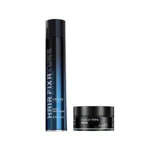 Мужской набор для укладки Energizing Styling Spray, Hairspray, Hair Wax и Hair Clay с длительным эффектом VETES