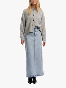 Богатый кардиган из альфа-шерсти Gestuz, цвет Light Grey Melange