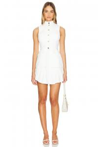 Эвелин юбка-шорты комбинезон Amanda Uprichard, белый