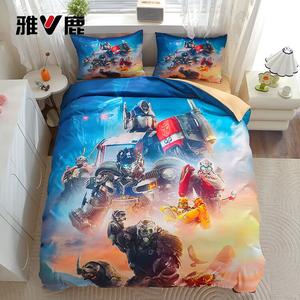 Yalu Комплект постельного белья, простыня 150x200 см, цвет Transformers