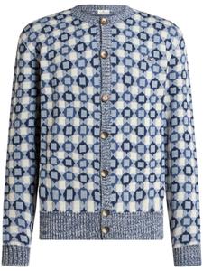 Кардиган с жаккардовым узором ETRO, синий
