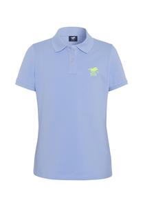 Рубашка-поло с вышивкой логотипа POLO SYLT, цвет Brunnera Blue