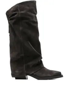 Кожаные ботинки Liam на пуговицах Ash, коричневый