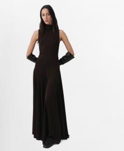 Женское платье с вырезом на спине и клиньями годе MANGO, Brown