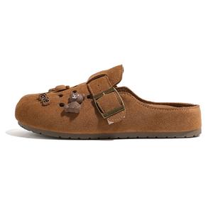 Пряжка для ремня Birkenstock из перфорированного ПВХ для женщин HUANQIU, camel