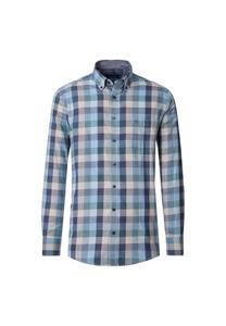 Рубашка свободного кроя в клетку Casamoda, синий