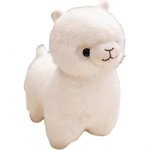 Плюшевая кукла светящаяся альпака высота 27 см TIANHONGMINGPIN, белый