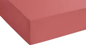 Простынь Biberna на подгонке" ГОТС Biber в размерах. 90х200, 140х200 или 180х200 см", из натурального хлопка, для матрасов высотой до 22 см, зимних, простыней 140-160х200 см, 1 шт., коричневый/красный