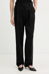 Брюки из шерсти MICHAEL Michael Kors, черный