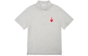 Футболка поло с логотипом MLB мужская серая