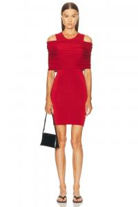 Отстегивающееся платье-свитер с многослойным кроем St. Agni, Rosso