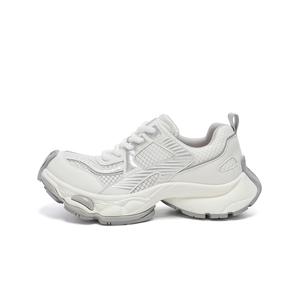 EBLAN Низкие массивные кроссовки женские, белые, серые