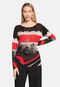 Блуза Betty Barclay Blouse, Rot Schwarz/Red