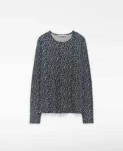 Женская футболка с принтом и прямым вырезом Adolfo Dominguez, серый