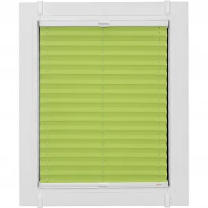 Жалюзи-плиссе Sunlines «One Size Style Crepe», непрозрачные, без сверления, натяжные, цвет аксессуаров белый, для зажима