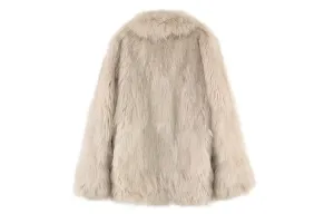 Furs Women's Stand Collar Moderate Coco Limited, classic черный