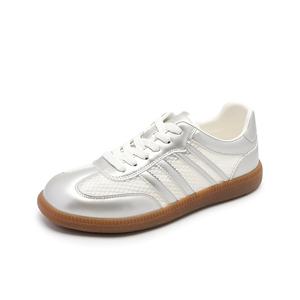 Женские повседневные кроссовки Low top Ecru/Silver JOSINY, серебряный (Heel Height 2.5 Size)