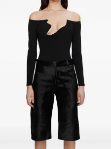 Топ Odessa с длинными рукавами Christopher Esber, черный