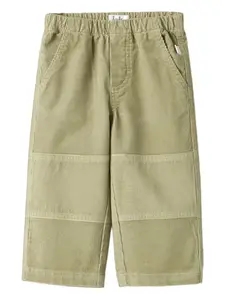 Вельветовые брюки со вставками Il Gufo, зеленый