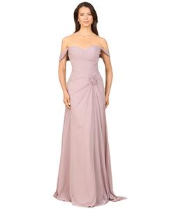 Женское шифоновое платье с открытыми плечами Lara, Dusty rose