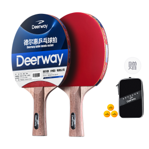 DEERWAY Ракетка для пинг-понга Unisex 7 Layer Poplar Blade Black Red