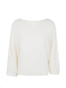 Свитер с присборенными рукавами Liviana Conti, бежевый