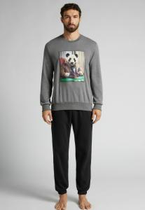 Пижамный комплект IUMAN Intimissimi Uomo SET, Dark Grey/Mottled Grey