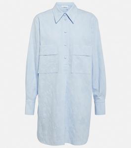 Жаккардовая рубашка из пике Ренессанс CHLOÉ, синий