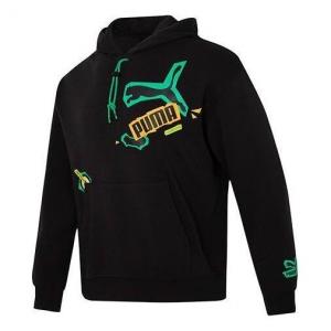 Толстовка classics street sport hoodie 'black' Puma, черный