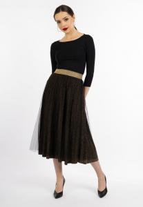 Юбка faina A-line skirt, Schwarz Gold/Black