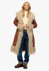 Афганское зимнее пальто Superdry & Co, Rustic Chestnut Brown
