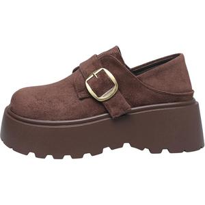 Повседневные однобортные туфли женские WENPU, Brown
