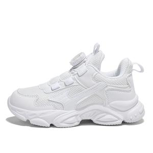 Кроссовки для бега для детей с низким верхом, устойчивые к истиранию, водонепроницаемые, дышащие, легкие, с амортизацией QIQUDUCK, белый