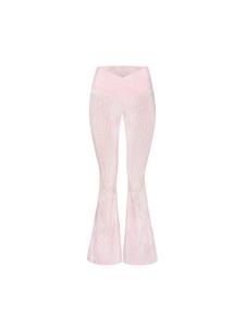 Расклешенные спортивные брюки EKCENTRIK, пастельно-розовый