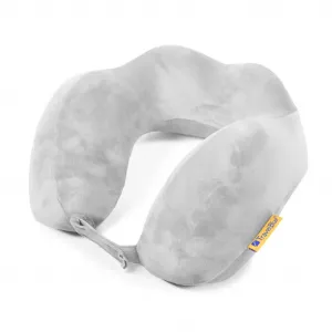 Подушка для путешествий Aga Travel Pillow, анатомическая подушка для шеи с удобным плюшевым чехлом, поддерживающая подушка для автомобиля, поезда, офиса, дома и самолета, серая AGA