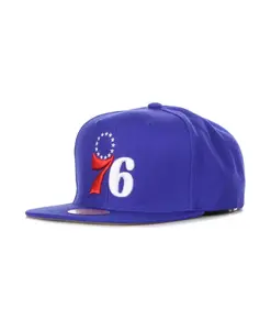 Бейсболка с логотипом команды НБА, синяя Mitchell & Ness, синий