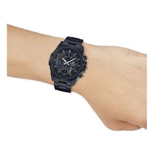 Часы CASIO EDIFICE Stainless Steel Strap Sapphire Crystal Mens Black Analog, черный