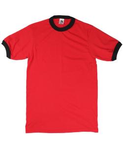 Футболка рингер, хлопковый трикотаж AUGUSTA SPORTSWEAR, красный