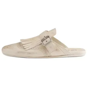 PRADA Женские белые сандалии с закрытым носком и резиновой подошвой