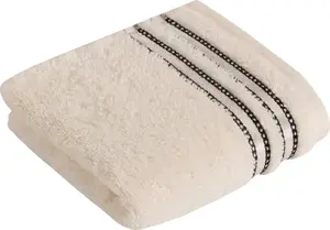 Мыло-полотенце Vossen "Cult Deluxe", (3 шт), мочалки в наборе, с глянцевой каймой, VEGAN 30х30 см (3 шт.), слоновая кость