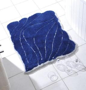 Коврик для ванной Nicol, коврик для ванной, коврик для душа, коврик для ванной, 70 x 90 см, синий Ясмин/серебристый