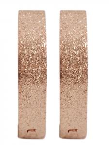 Adeliás Женские серьги - серьги-кольца на шарнирах из нержавеющей стали с золотым покрытием