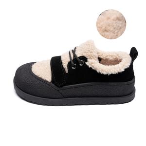 Кроссовки для образа жизни Женские низкие Zhr, цвет Black [Short Plush] - EH51A