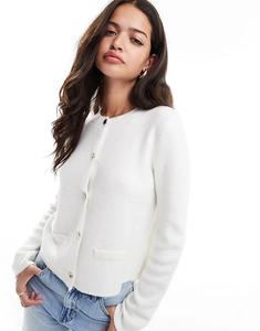 Кардиган с пуговицами кремового цвета Pretty Lavish