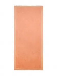 Шарф из льняного микса с узором "пейсли" Etro, оранжевый